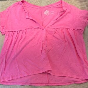 Pilcro Bright Pink Tee